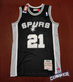 Jersey San Antonio Spurs Negra Retro Duncan #21