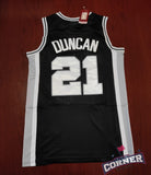 Jersey San Antonio Spurs Negra Retro Duncan #21