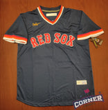 Jersey Medias Rojas de Boston Red Sox Azul Ortiz #34 Edición Especial