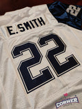 X X Jersey Dallas Cowboys Blanca Retro E. Smith #22